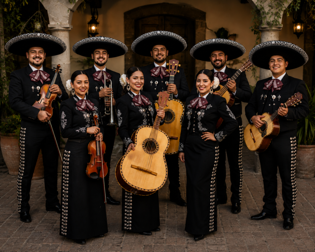 mariachi vestimenta negra