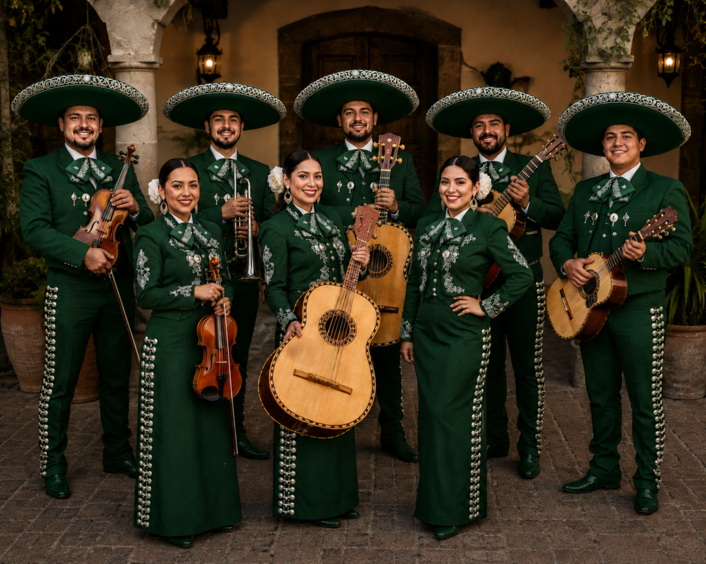 mariachi vestimenta verde